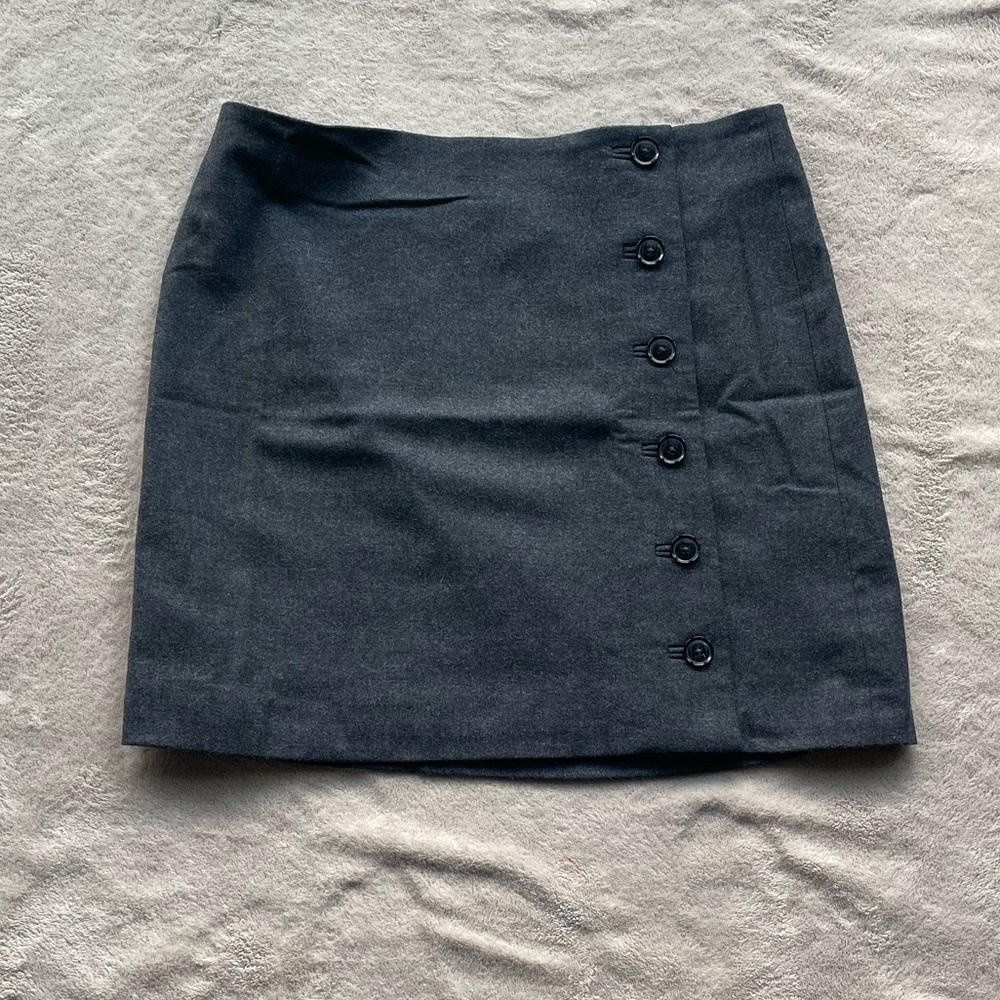 Womens side button-up skirt
